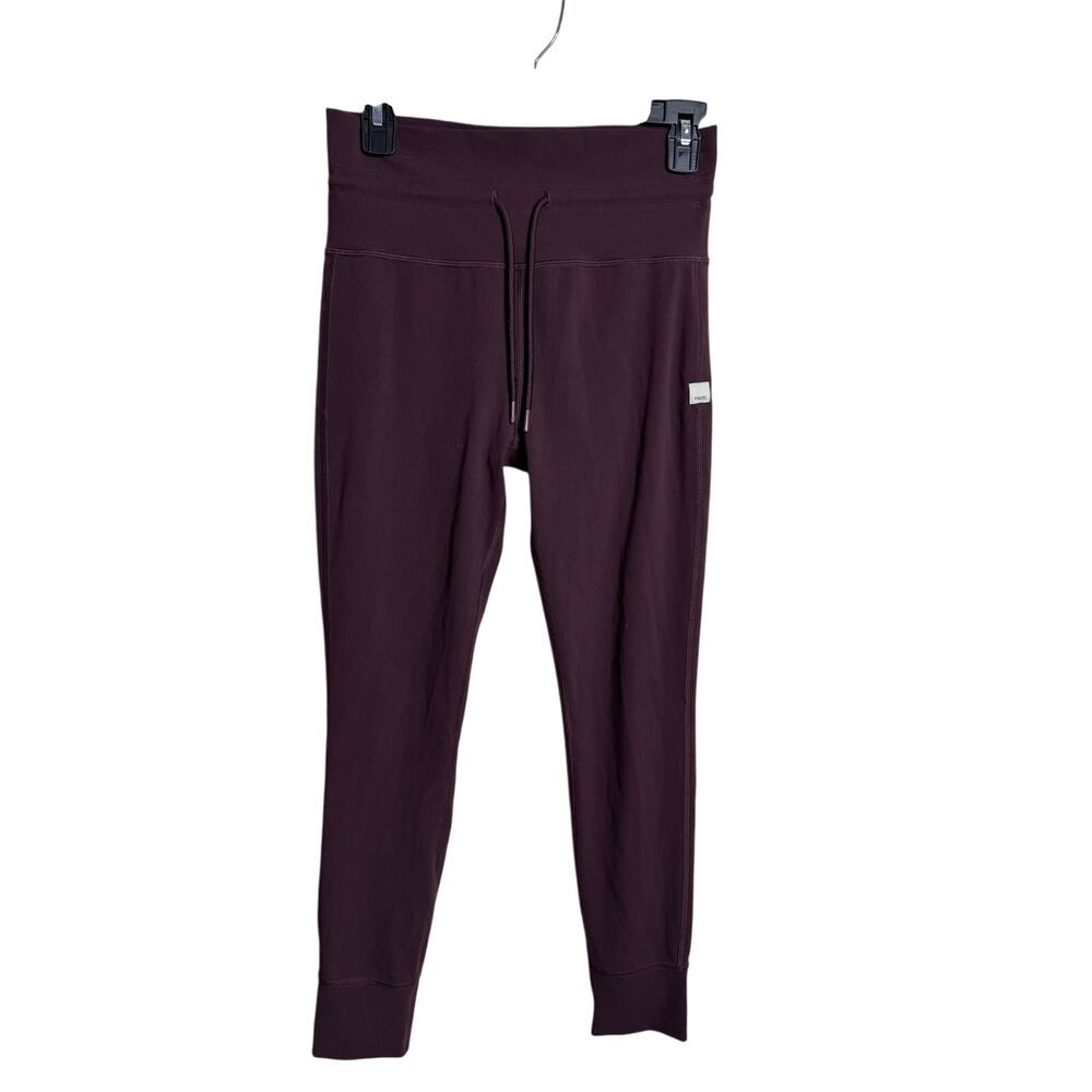Vuori Daily Jogger Pants Burgundy Plum Drawstring High Rise Athleisure size M